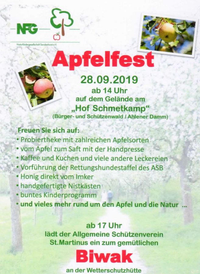 Plakat Apfelfest 2019fin