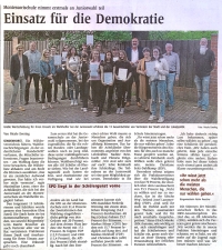 Einsatz für die Demokratie